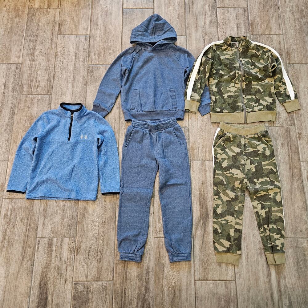 Boys Clothing Lot of 5 Size 6 Under‎ Armour Class Club Hoodie Joggers Camo Set